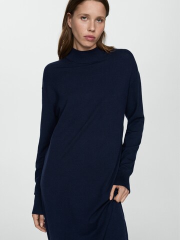 MANGO Knitted dress 'VIEIRA' in Blue: front