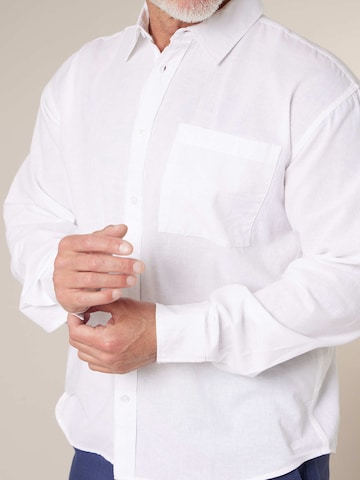 Fit confort Chemise 'Solemio' Deeluxe en blanc