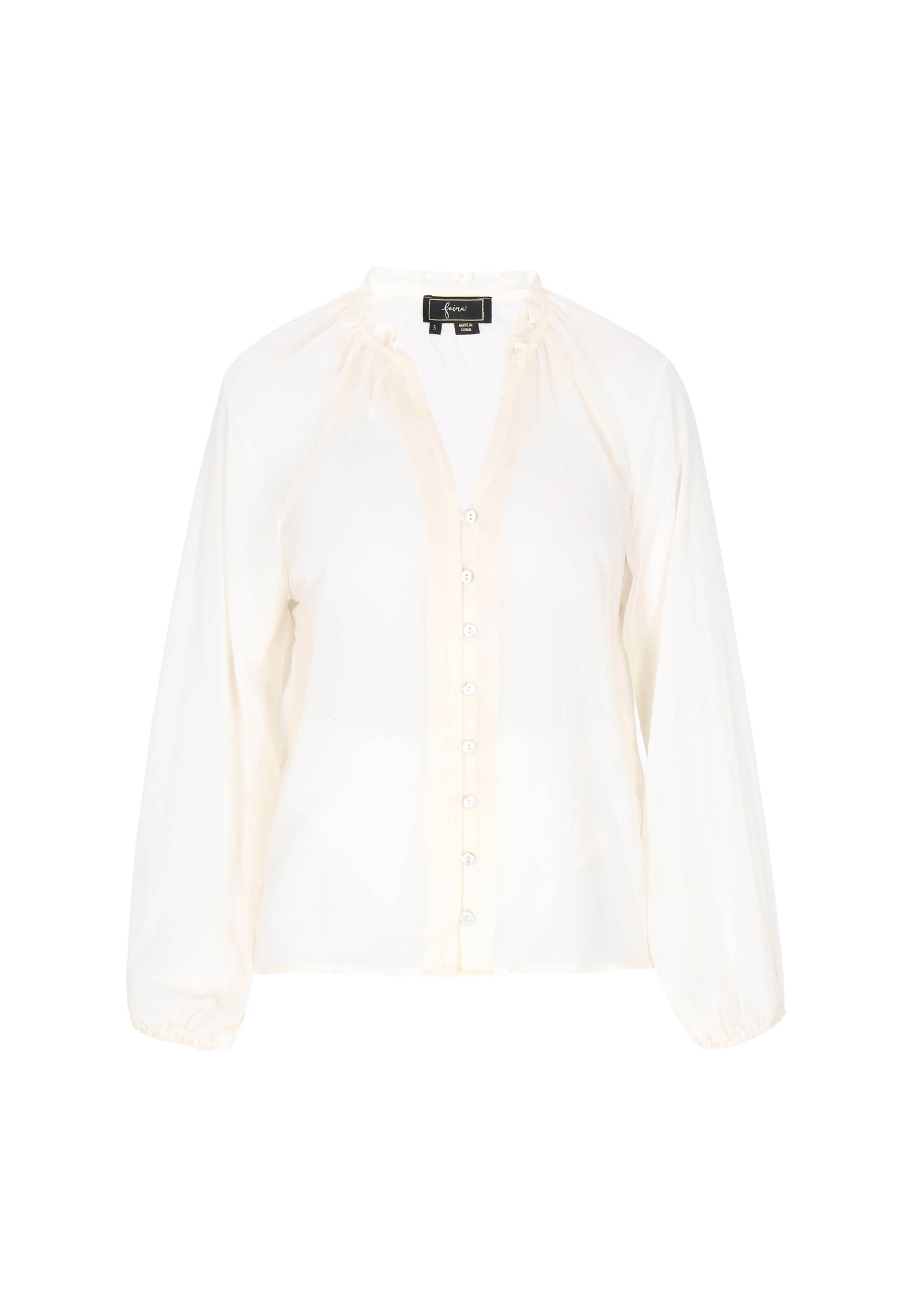 faina - Blusa en blanco: frente