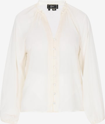 faina - Blusa en blanco: frente