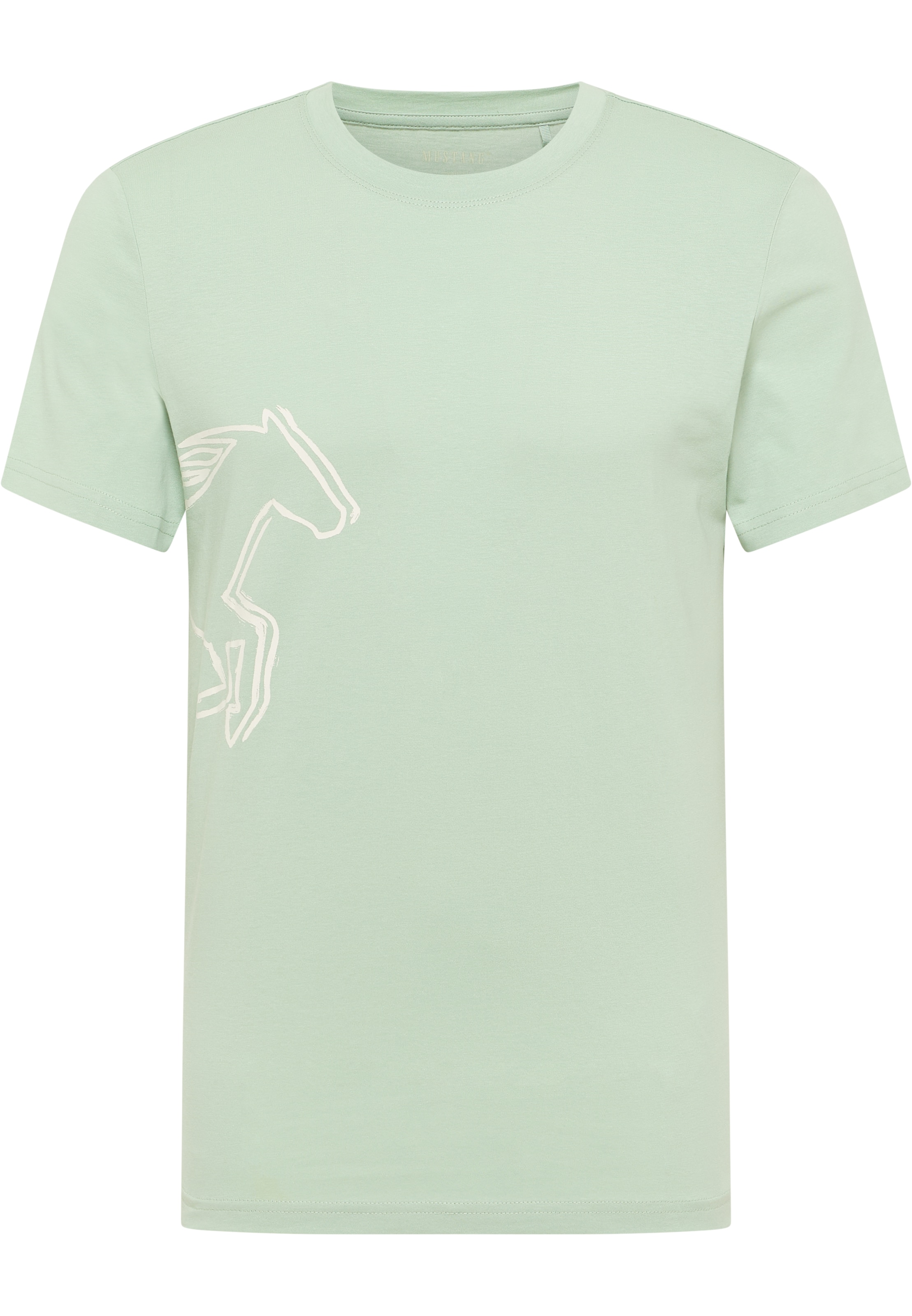 T-Shirt 'Austin' MUSTANG en vert : devant