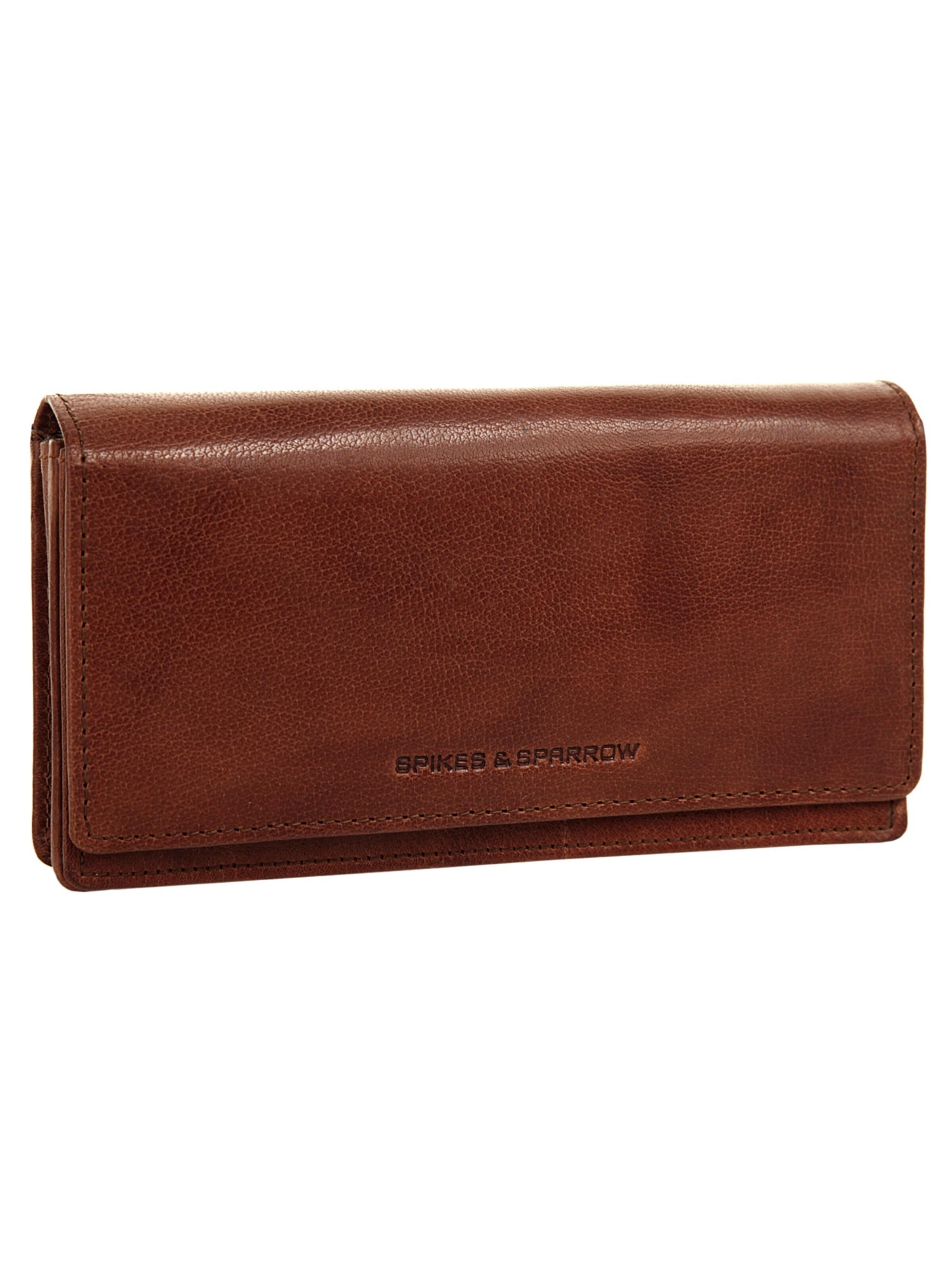 Spikes & Sparrow Wallet in Brown: front