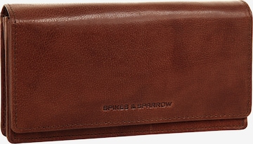 Spikes & Sparrow Wallet in Brown: front