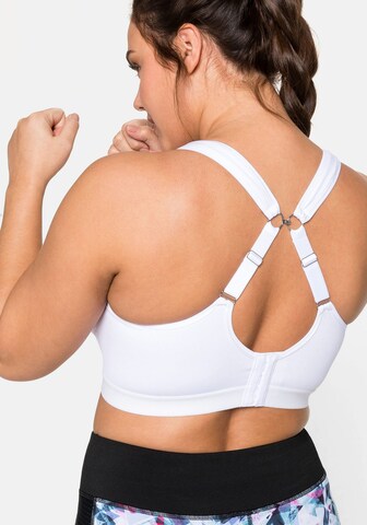 SHEEGO - Soutien Bustier Soutien de desporto em branco