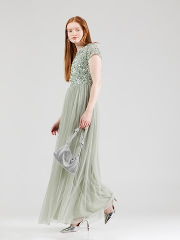 LACE & BEADSVečernja haljina 'Picasso' - zelena boja