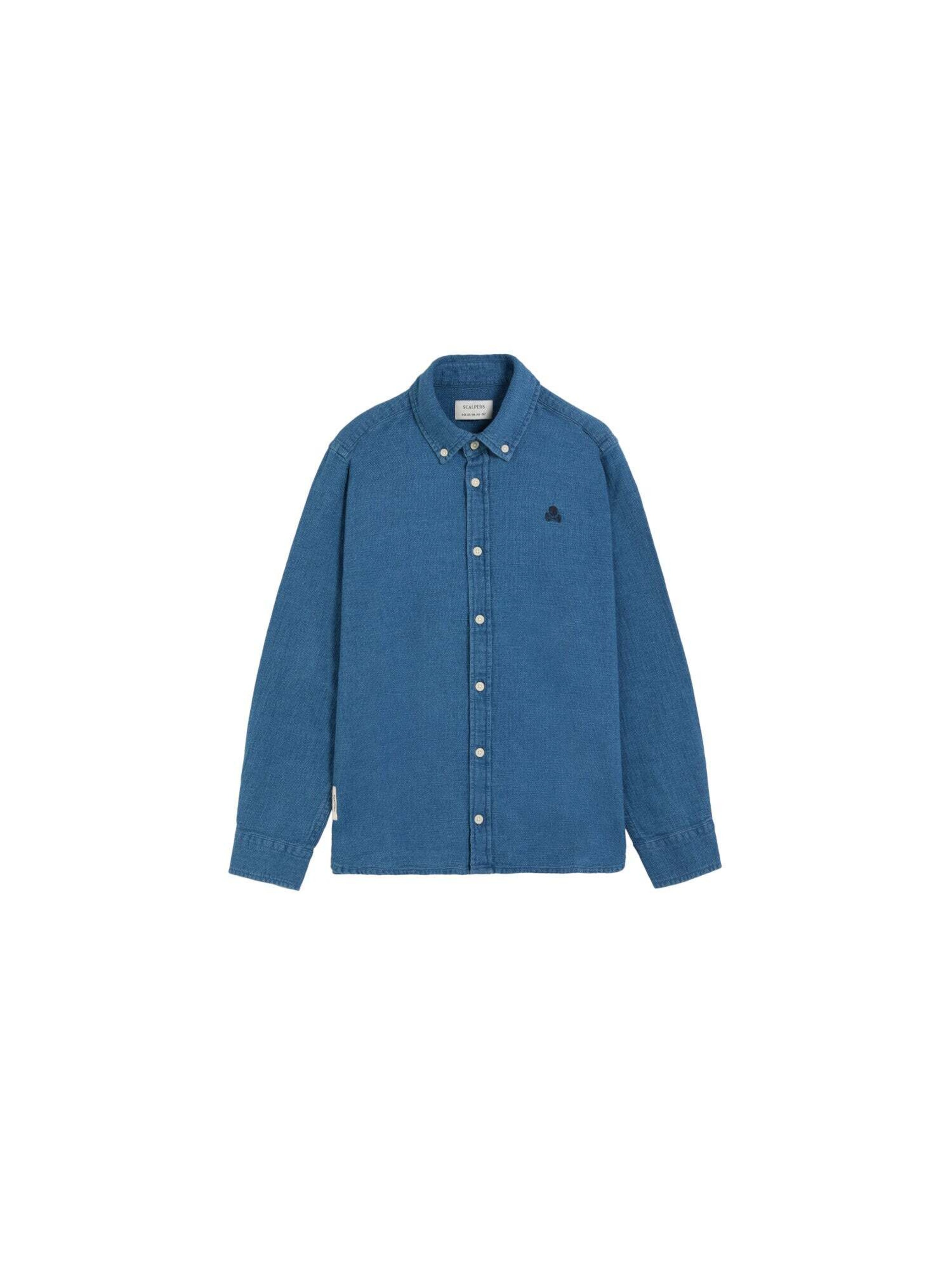 Scalpers Chemise en 104 en bleu, Vue avec produit