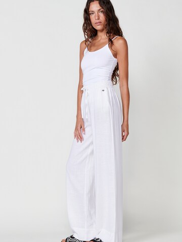KOROSHI Wide leg Trousers in White