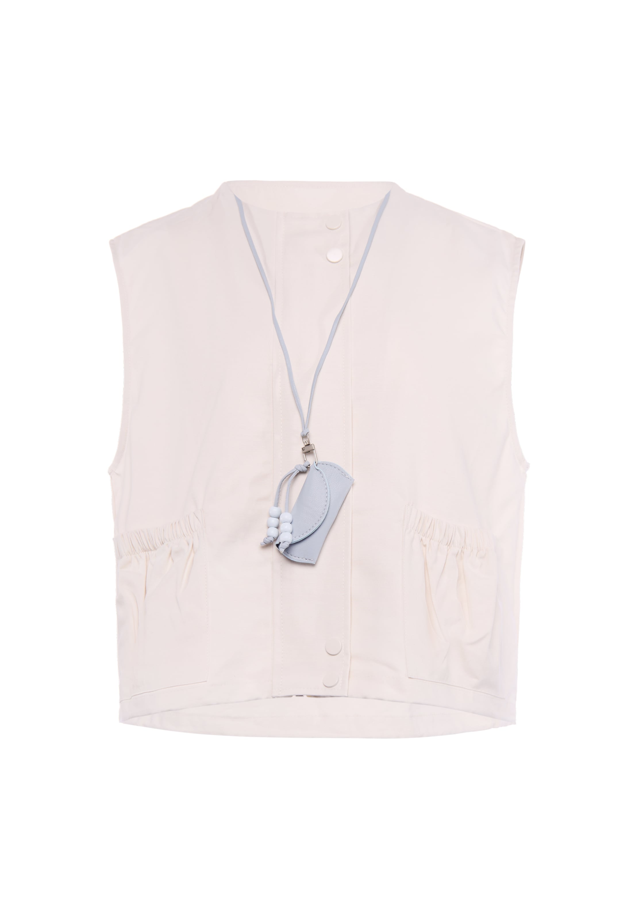 MYMO - Chaleco en beige: frente