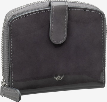 GOLDEN HEAD Geldbörse 'Carrara' in Grau: Vorderseite