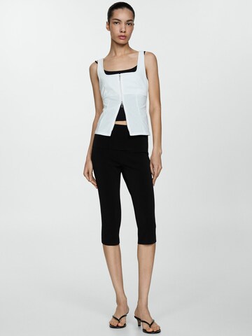 MANGO Slim fit Leggings 'TIBERIO' in Black