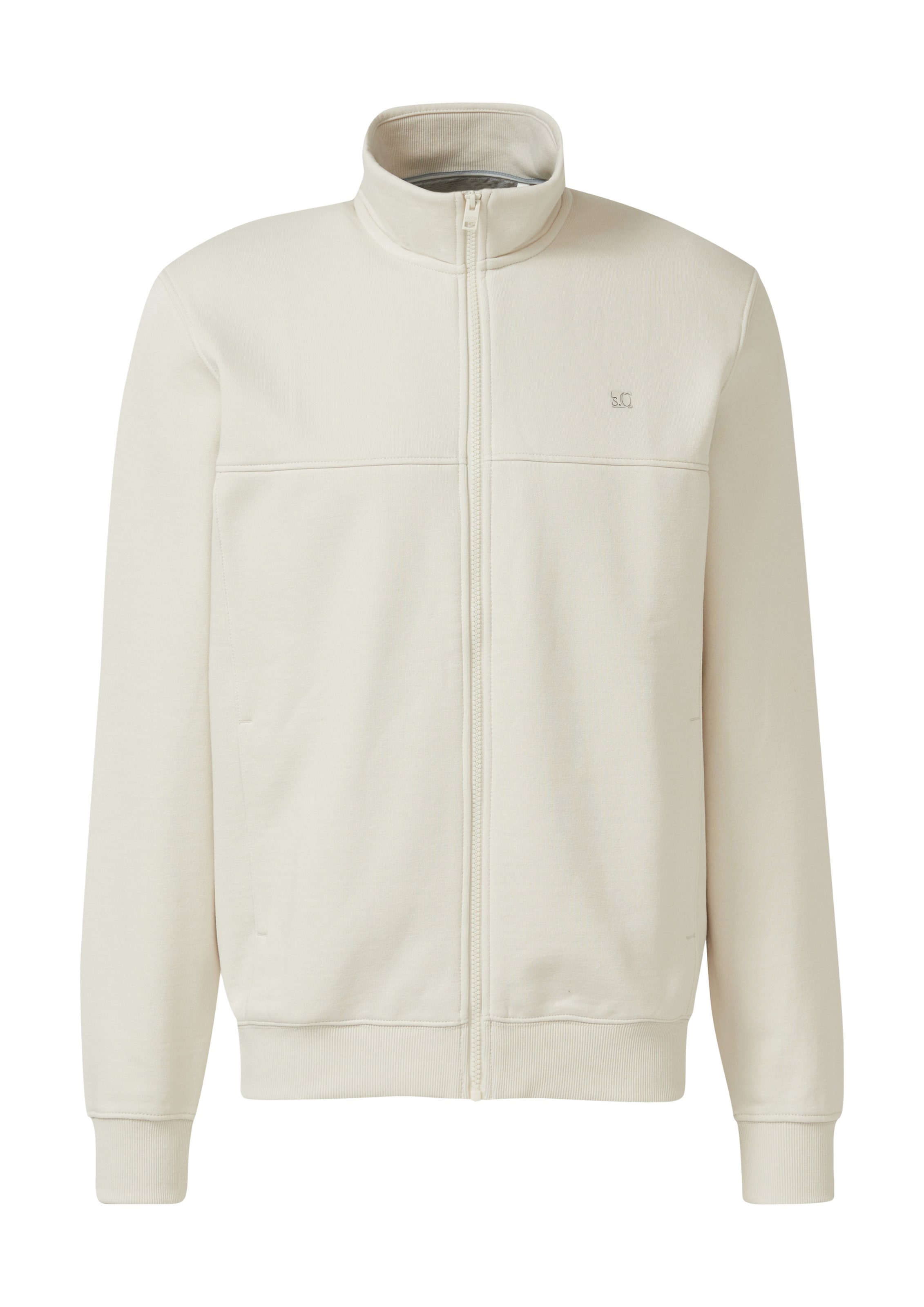 s.Oliver Sweatjacke in Beige: Vorderseite