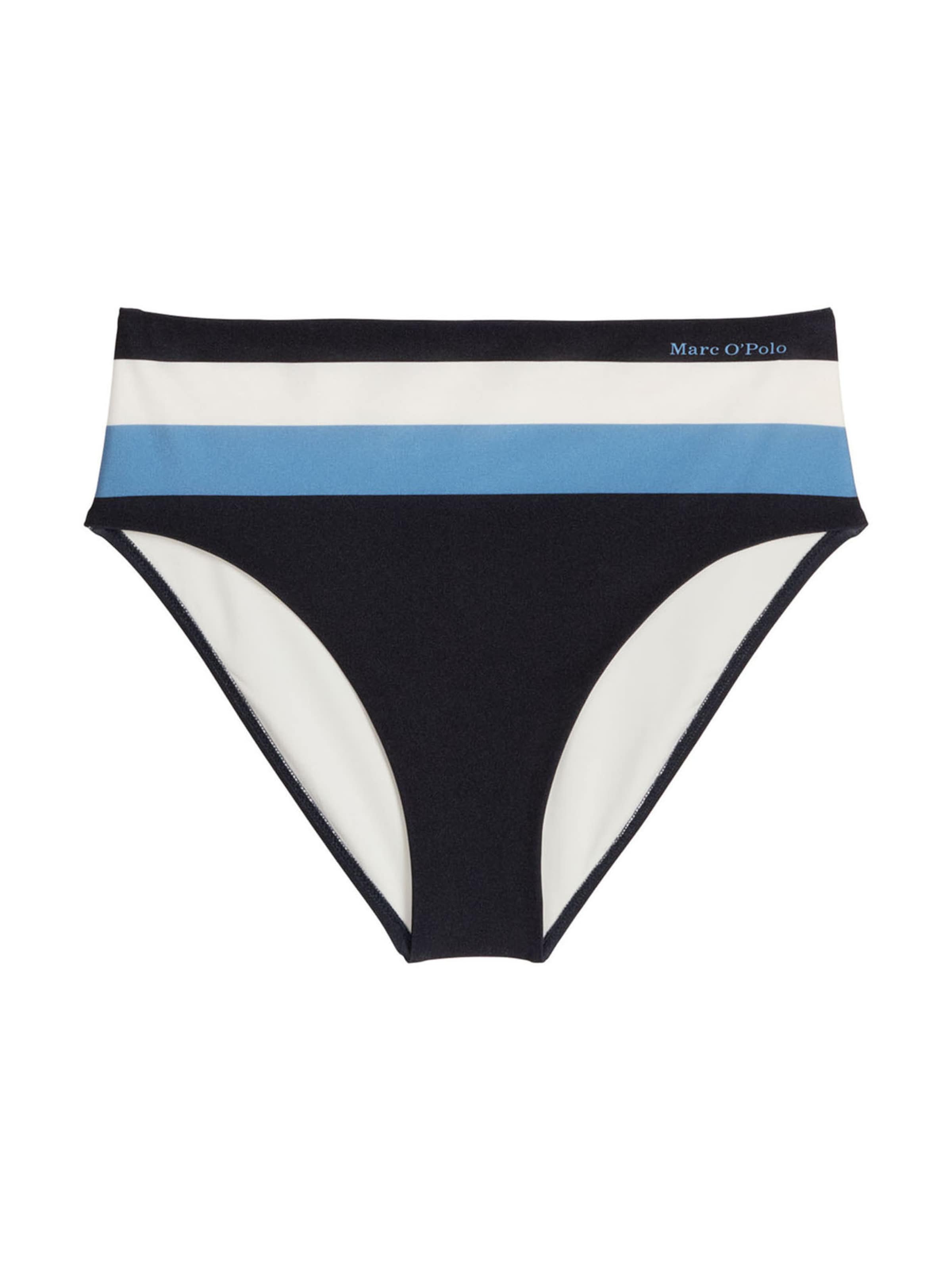 Marc O'Polo Bikinibroek ' Summer Stripes ' in Blauw: voorkant