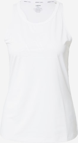 ADIDAS PERFORMANCE - Top desportivo 'Hiit' em branco: frente