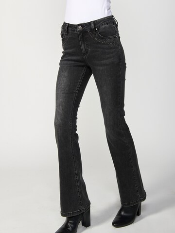 KOROSHI Regular Jeans 'Glocke' in Black