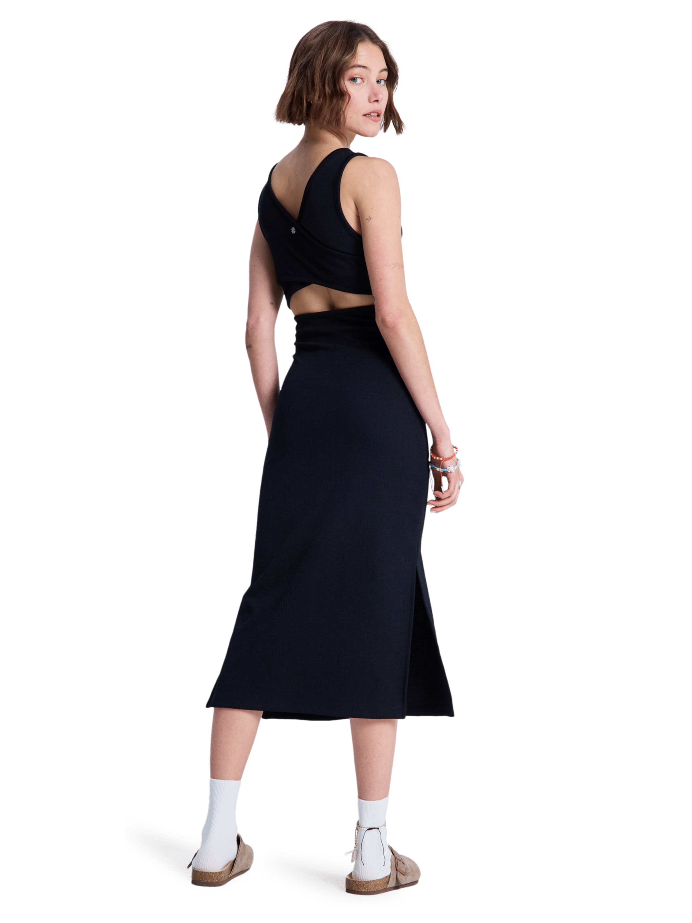 ROXY Strickkleid 'Good Keepsake' in Schwarz