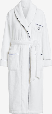 Peignoir long ' Bathrobe ' Polo Ralph Lauren en blanc : devant