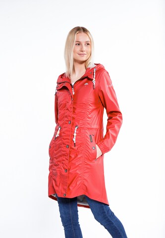 Schmuddelwedda Raincoat in Red: front