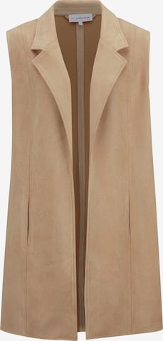 Gilet Ulla Popken en beige : devant