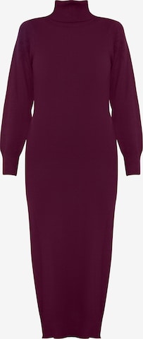 Chi Chi London Knitted dress in Red: front