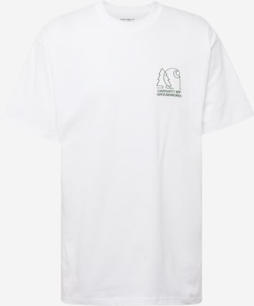 Carhartt WIP Тениска в бяло: отпред