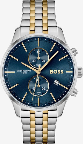 BOSS Black Analoog horloge in Blauw: voorkant