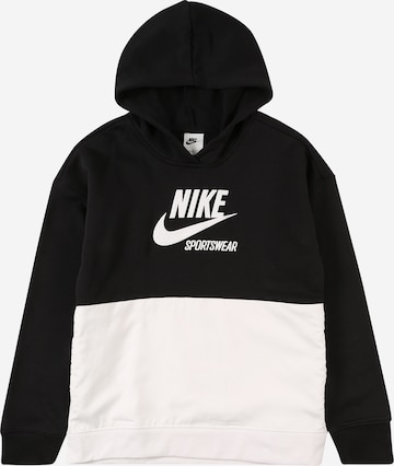 Nike Sportswear Hoodie in Schwarz: predná strana