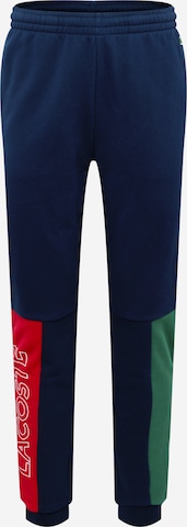 LACOSTE Tapered Pants in Blue: front