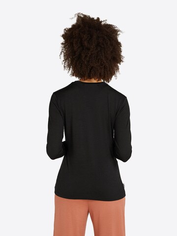 ICEBREAKER Functioneel shirt 'W Mer 150 Tech Lite LS' in Zwart