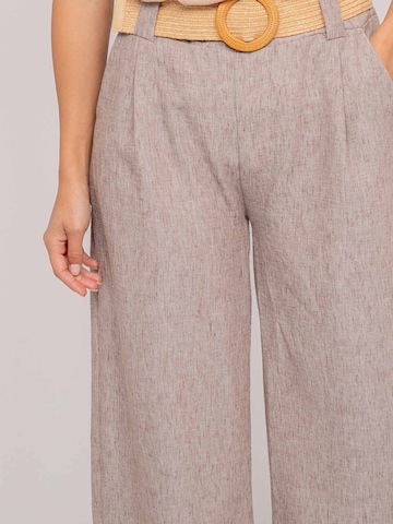 Regular Pantalon folklorique 'Pantalon de ville et ceinture ELOUVE' Dona Lisa en gris