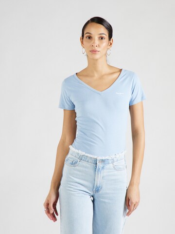 Pepe Jeans T-shirt 'CORINE' i blå: framsida