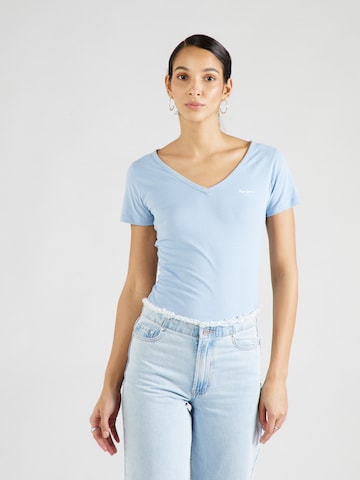 Pepe Jeans - Camisa 'CORINE' em azul: frente