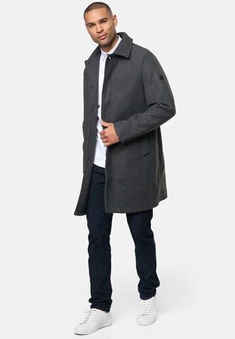 INDICODE JEANS Between-Seasons Coat 'Grandrim' in Grey