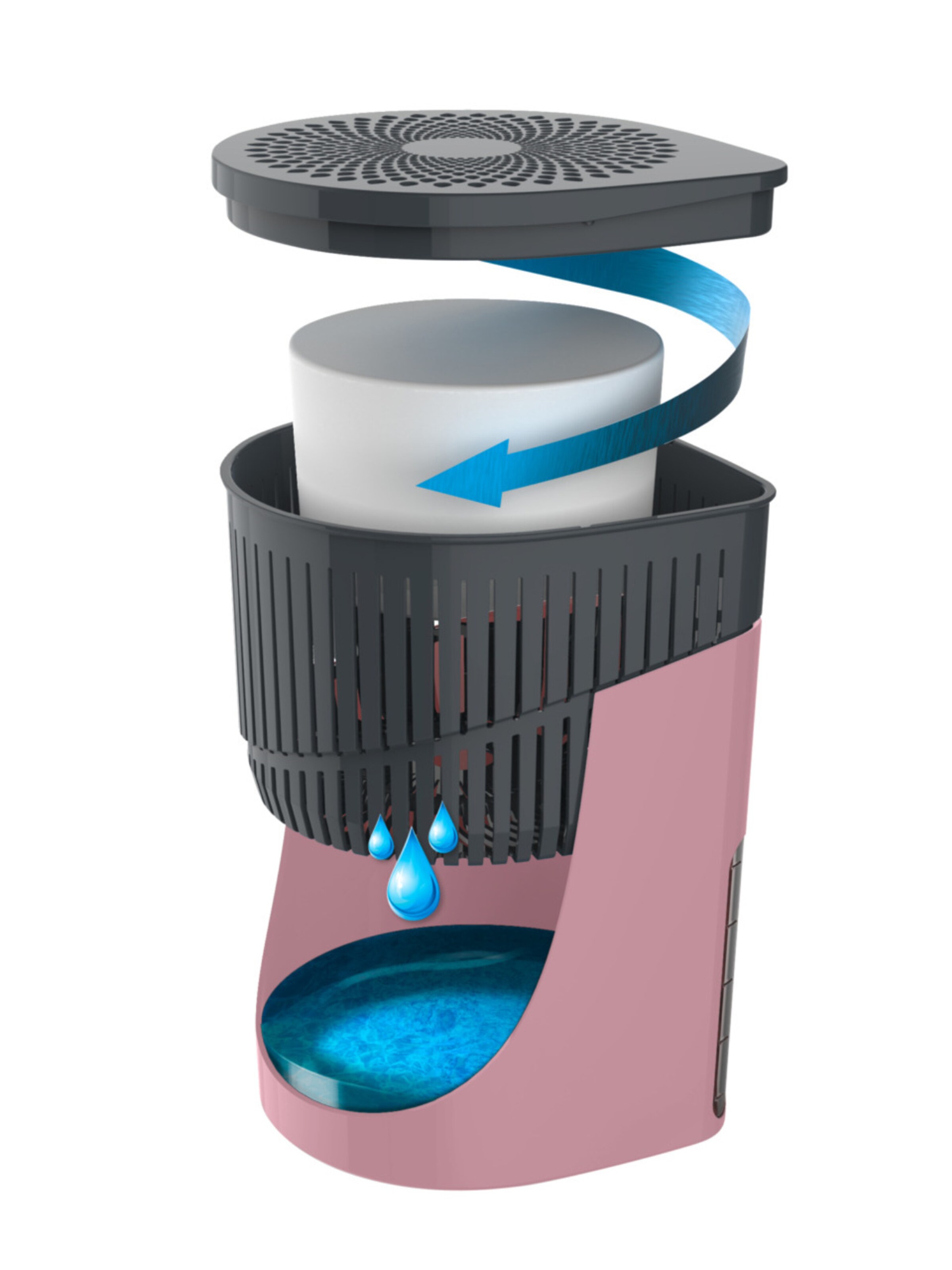 Wenko Raumentfeuchter  'Drop' in Pink