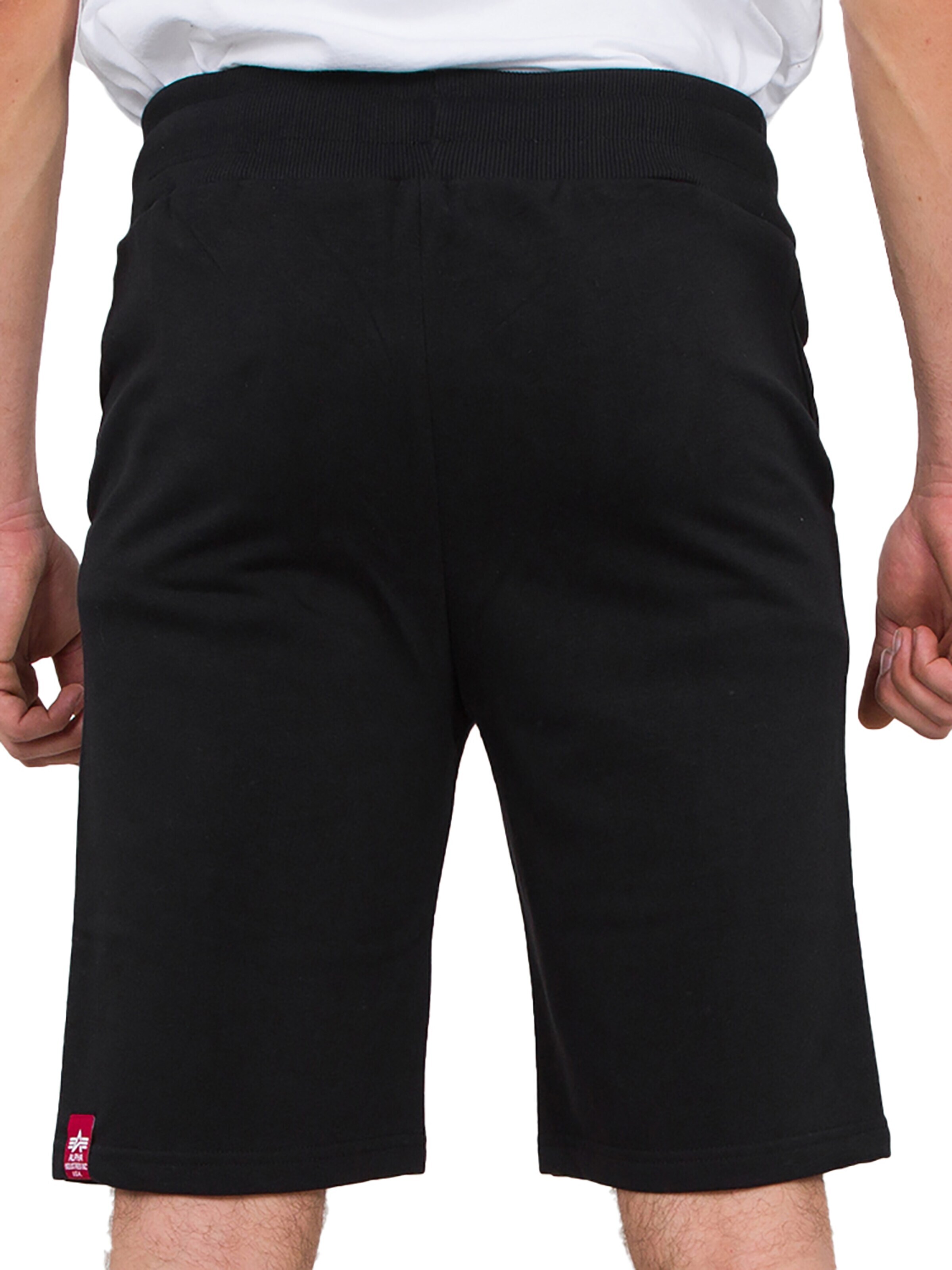 ALPHA INDUSTRIES Regular Pants in Black