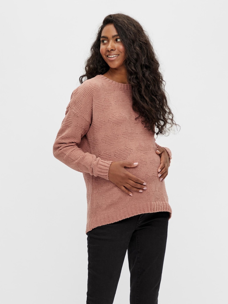 Women Clothing MAMALICIOUS Fine-knit sweaters Pink