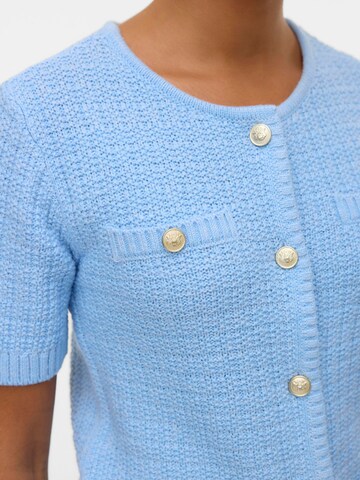 VERO MODA Gebreid vest 'VMHarva' in Blauw