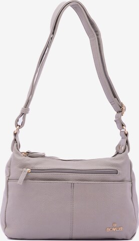 Borsa a spalla 'Borsa a Tracolla Donna Ecopelle con Zip e Tasche Multiple - B Cavalli' di B. Cavalli in grigio: frontale