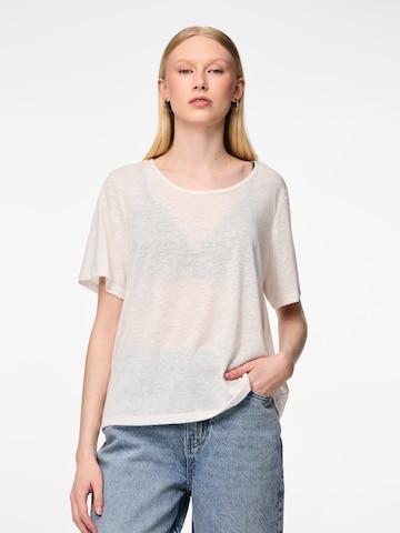 PIECES Shirt 'SYLVIE' in Wit: voorkant