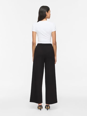 VILA Wide leg Broek 'VITelana' in Zwart