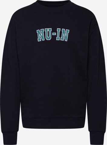 Sweat-shirt NU-IN en noir : devant