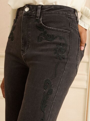 love & roses Wide Leg Jeans in Schwarz