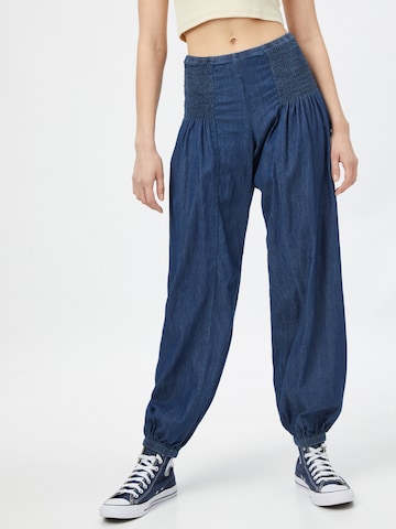 Wide leg Pantaloni modello harem 'Jill' di PULZ Jeans in blu: frontale