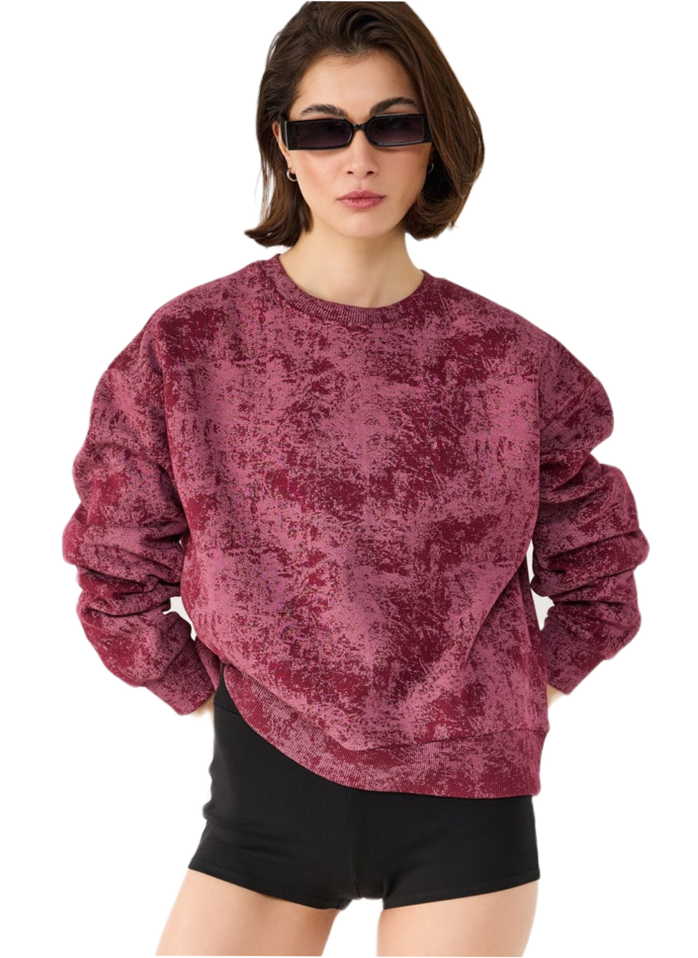 No Matter What Sweatshirt in Red: front