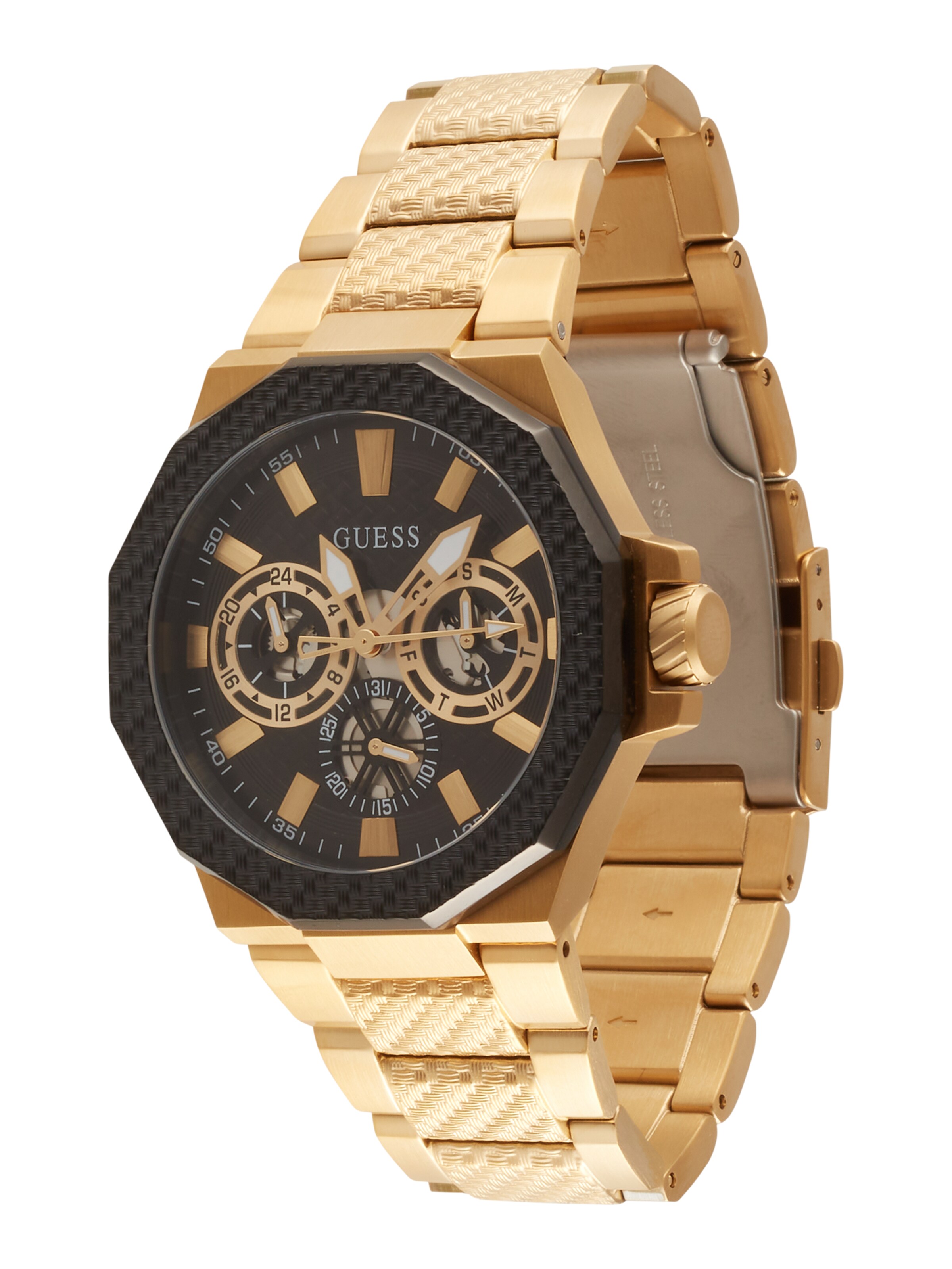 GUESS Analogt ur 'Indy' i guld: forside