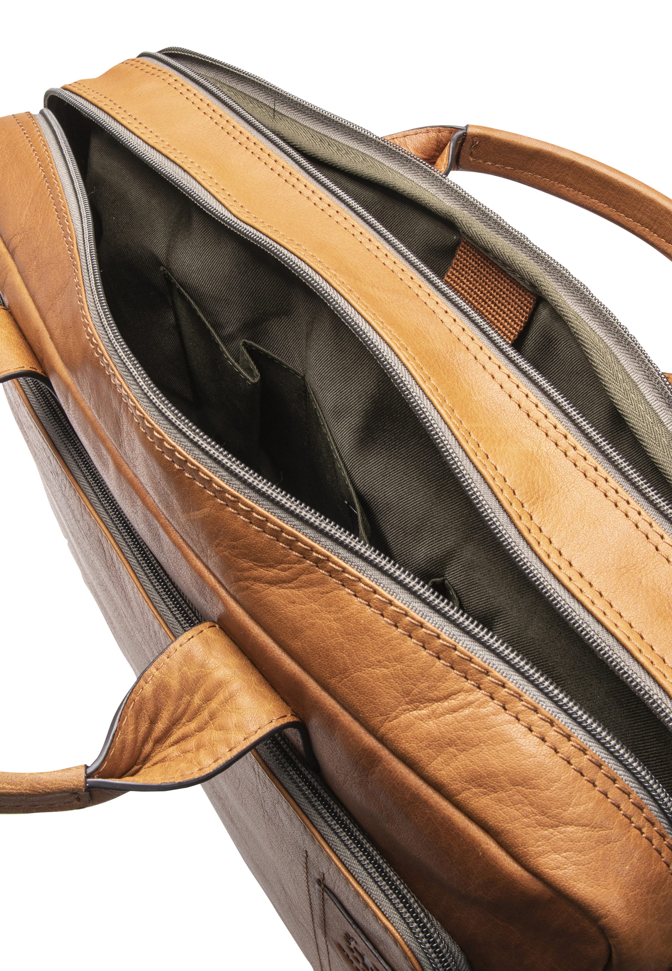 STRELLSON Document Bag 'Hyde Park' in Brown