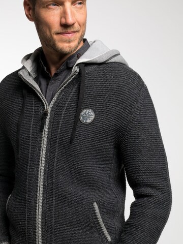 SPIETH & WENSKY Gebreid vest 'Echo' in Grijs