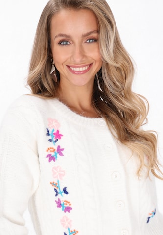 IZIA Strickjacke 'Fashion Look' in Weiß