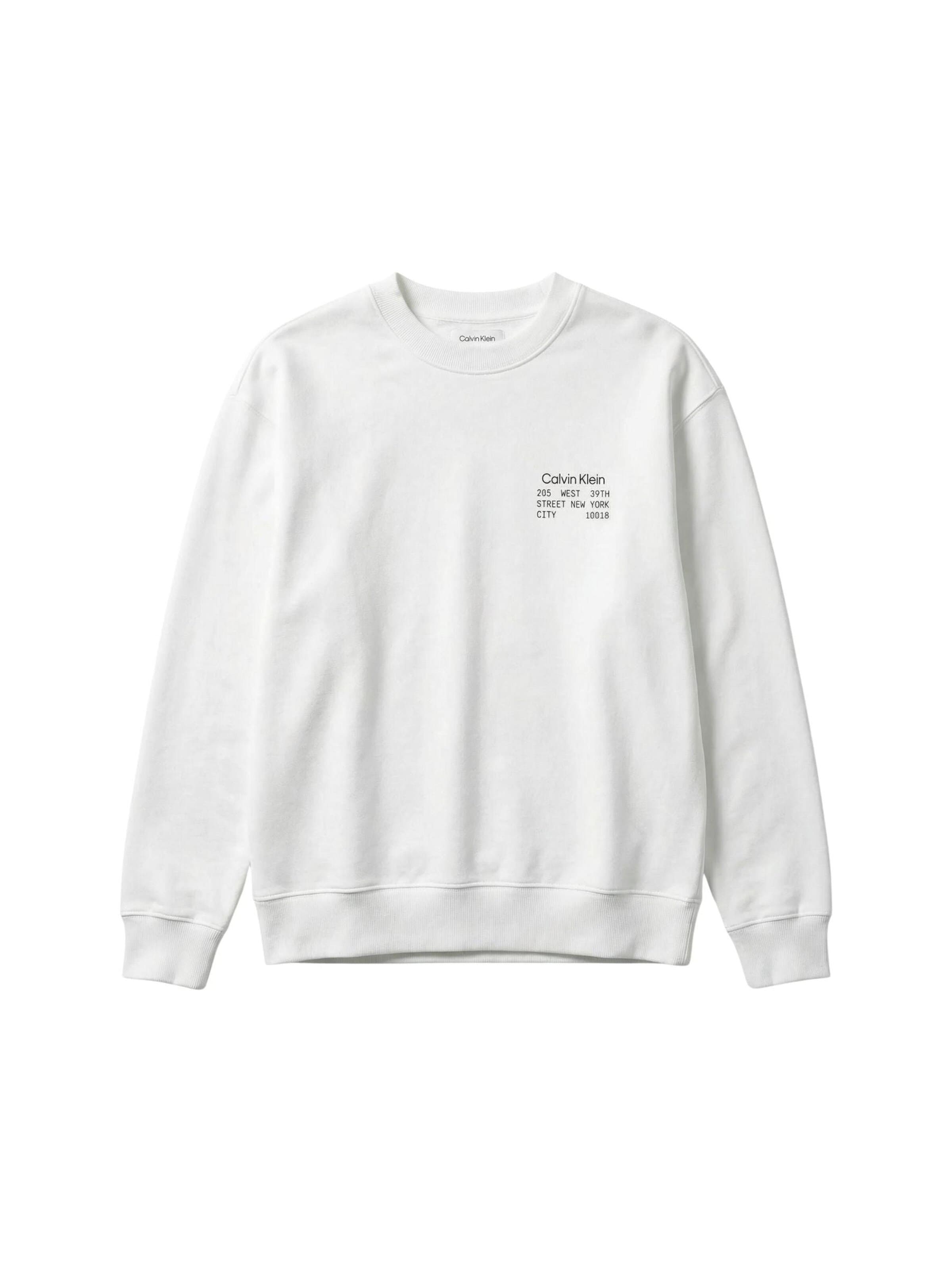 Calvin Klein Sweatshirt 'CALVIN KLEIN FELPA FELPA'‌‌‌‌‌‌‌‌‌ in Weiß: Vorderseite
