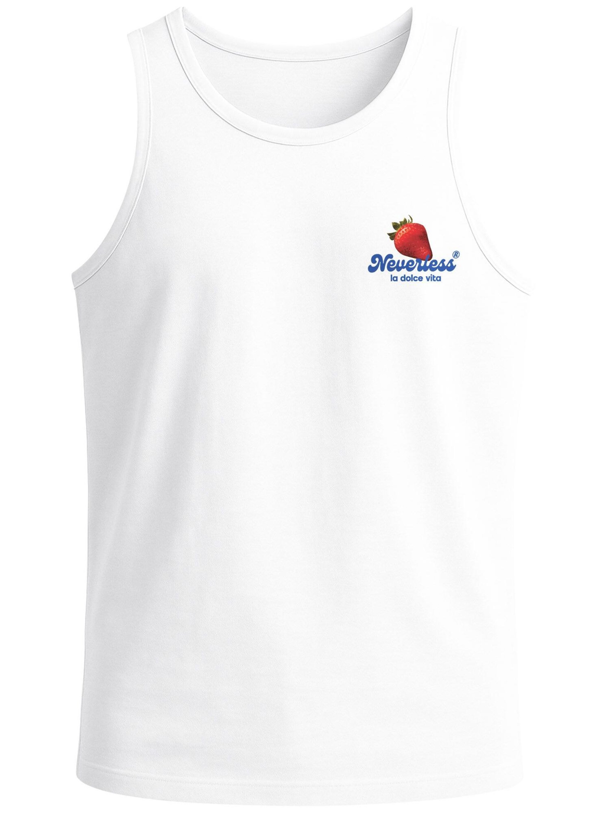 Neverless Shirt 'Strawberry'‌ in Weiß