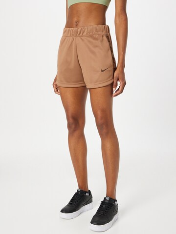 Nike Sportswear Normální Kalhoty – hnědá: přední strana